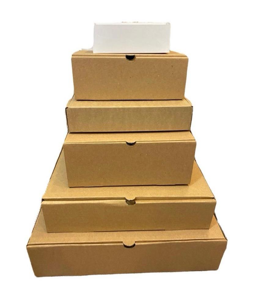 Kraft corrugated boxes (12 pieces)