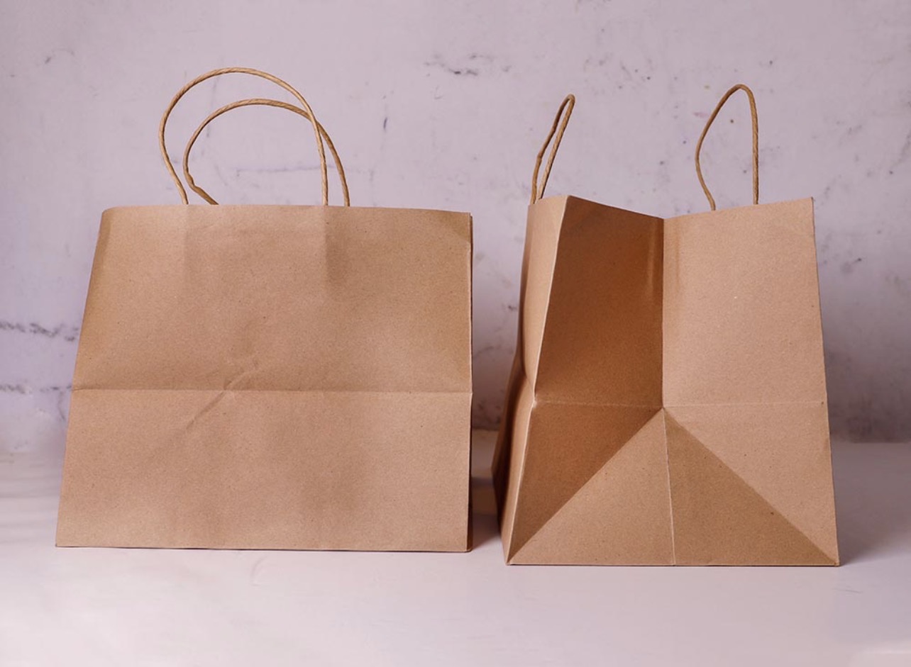 Wide base paper bag (12pcs)