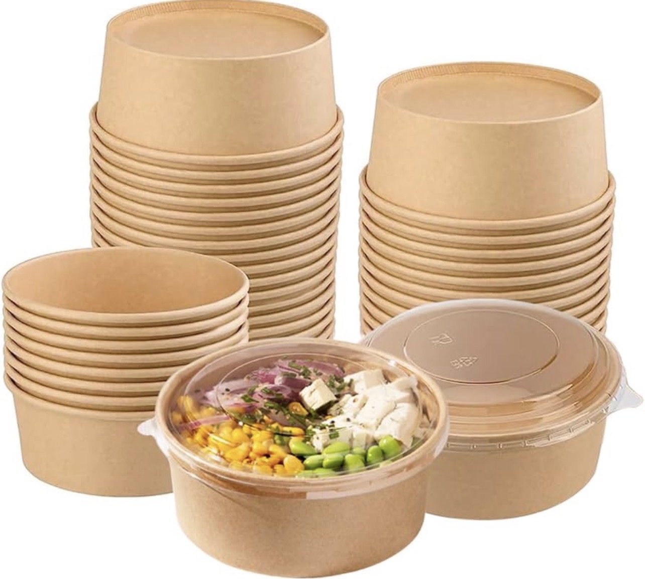 Round food bowls (12pcs)