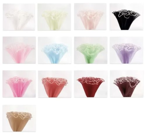 Pleated wrapping mesh